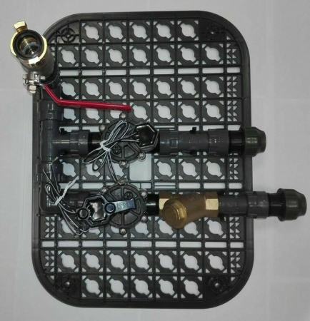 Vormontierte Einheit 1-fach, 25 mm, Magnetventile Rain Bird mit Ventilgitter Schmutzfänger